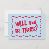 QRコード手書カラフルレトロ明結婚るい 出欠カード (裏面)