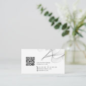 QRコード抽象芸術モダンネットワークパーソナシンプルル 名刺 (スタンド正面)
