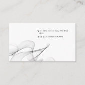 QRコード抽象芸術モダンネットワークパーソナシンプルル 名刺 (裏面)