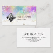 QRコード抽象芸術モダン名刺 名刺 (正面/裏面)