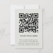 QRコード招待状 | 汎用スキャナブル招待状 招待状 (正面)