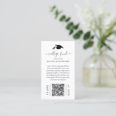 QRコード挿入付き卒業大学ファンドカード 名刺 (スタンド正面)