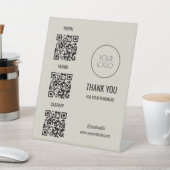 QRコード支払スキャンから支払いロゴビジネス 台座サイン (インサイチュ)