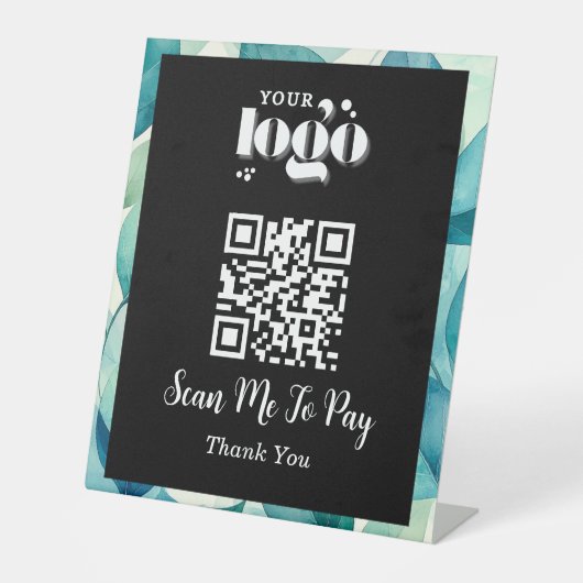 QRコード支払スキャン 台座サイン (正面)