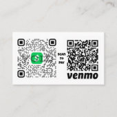 QRコード支払プロセス作成簡単 名刺 (正面)