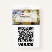 QRコード支払プロセスIDバッジ バッジ (裏面)