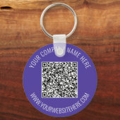 QRコード文字とカラーキーチェーンプロモーション キーホルダー (正面)
