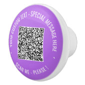 QRコード文字カスタムとカラーセラミックノブ セラミックノブ (右)