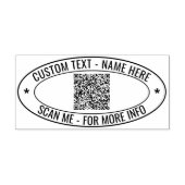 QRコード文字カスタムのビジネスタンプテンプレート セルフインキングスタンプ (デザイン)