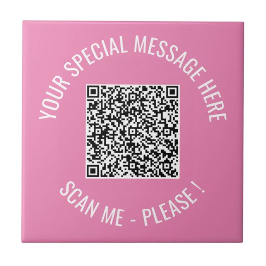 QRコード文字カスタムセラミックタイル色を選択 タイル (正面)