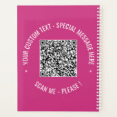 QRコード文字カスタムプランナー色の選択 プランナー手帳 (裏面)