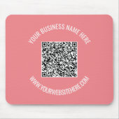 QRコード文字カスタムマウスパッド色の選択 マウスパッド (正面)