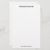 QRコード文字カスタム業務用ひな形紙 便箋 (正面/裏面)