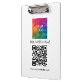 QRコード文字企業のロゴここにシンプルのカスタム クリップボード (左)