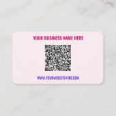 QRコード文字情報プロモーション名刺 名刺 (正面)