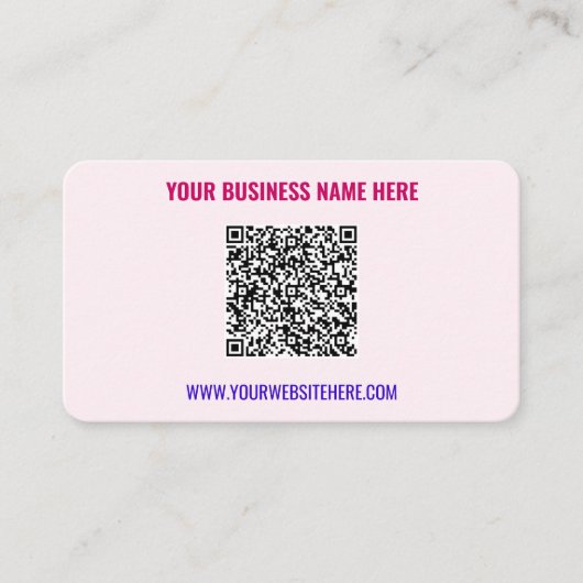 QRコード文字情報プロモーション名刺 名刺 (正面)