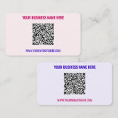 QRコード文字情報プロモーション名刺 名刺 (正面/裏面)
