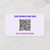 QRコード文字情報プロモーション名刺 名刺 (裏面)