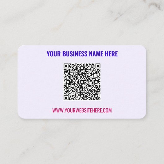 QRコード文字情報プロモーション名刺 名刺 (裏面)