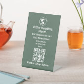 QRコード更新サイン 台座サイン (インサイチュ)