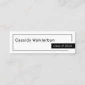 QRコード最小化卒業名 コーリングカード (正面)