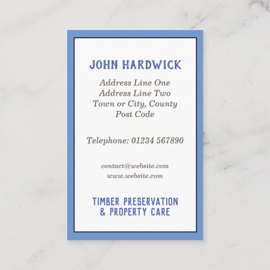 QRコード木材の保存とプロパティ気に 名刺 (裏面)