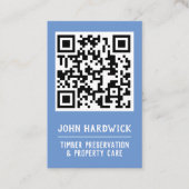 QRコード木材の保存とプロパティ気に 名刺 (正面)