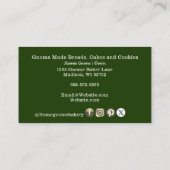 QRコード格言ふるさとベーカリーダークグリーン 名刺 (裏面)