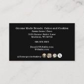 QRコード格言ふるさとベーカリーブラック 名刺 (裏面)