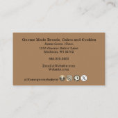 QRコード格言ふるさとベーカリーライトブラウン 名刺 (裏面)