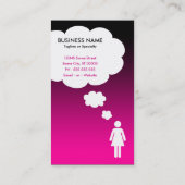 qrコード棒の姿 名刺 (裏面)