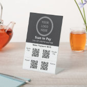 QRコード業務を支払う非接触支払スキャン 台座サイン (インサイチュ)