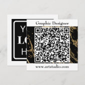 QRコード業務イベント招待状 (正面/裏面)