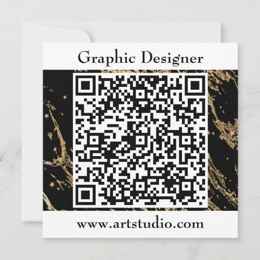 QRコード業務イベント招待状 (正面)