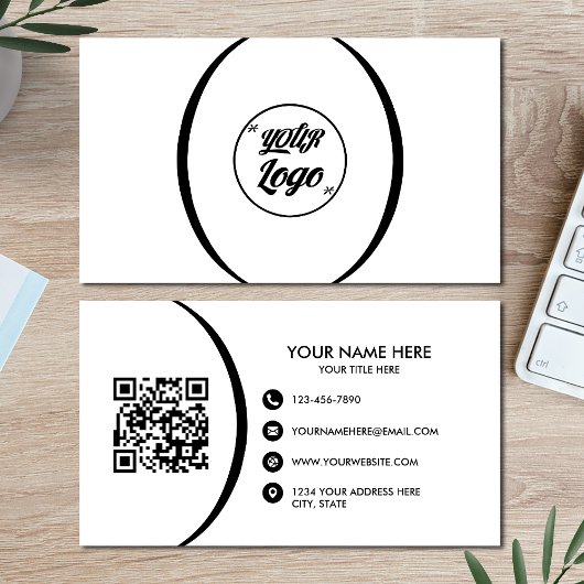 QRコード業務モダンプロフェッショナル名刺 名刺