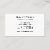 QRコード横デザイナー緑 名刺 (裏面)