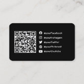 QRコード横型名刺 名刺 (裏面)