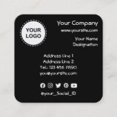 QRコード正方形名刺 スクエア名刺 (正面)