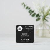 QRコード正方形名刺 スクエア名刺 (スタンド正面)