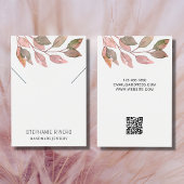 QRコード水素朴色ネックレス表示カード