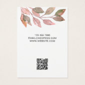 QRコード水素朴色ネックレス表示カード (裏面)