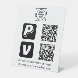 QRコード決済 | Venmo PayPal スキャンして支払うロゴ 台座サイン