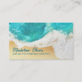 QRコード沿岸ビーチシーントラベルプロフェッショナル 名刺 (正面)