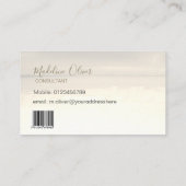 QRコード海ビーチ海旅ヴィンテージ写真 名刺 (裏面)