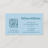 QRコード海波イニシャル 名刺 (裏面)