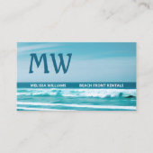 QRコード海波イニシャル 名刺 (正面)