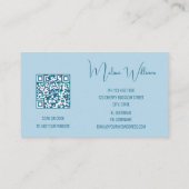 QRコード海波イニシャル 名刺 (裏面)