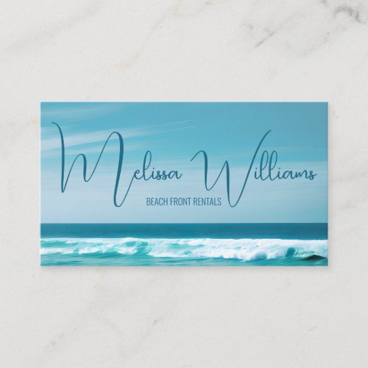 QRコード海波イニシャル 名刺 (正面)