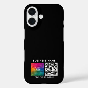 QRコード独自のビジネスロゴをアップロードApple iPhone 16ケース