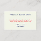 QRコード理容師ヘアスタイリスト 名刺 (裏面)